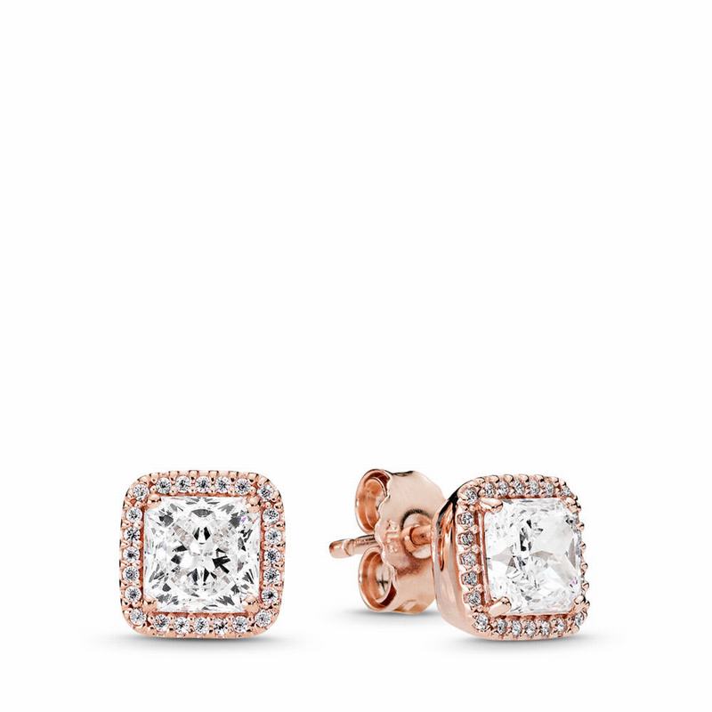 Pandora Rose™ Timeless Elegance Stud Earrings Sale NZ (504126-HEB)